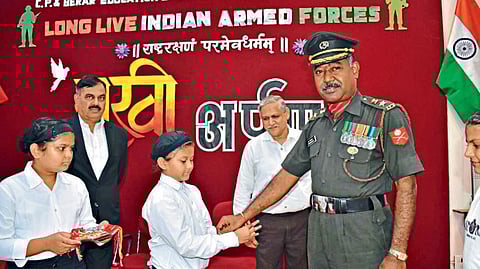 Nagpur Prahar Military School send rakhi for border soldiers