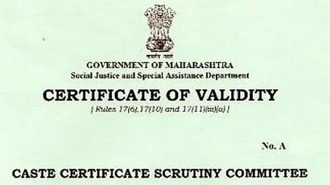 Caste Validity Certificate