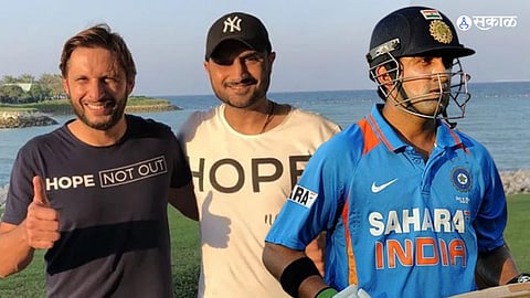 shahid afridi gautam gambhir harbhajan singh