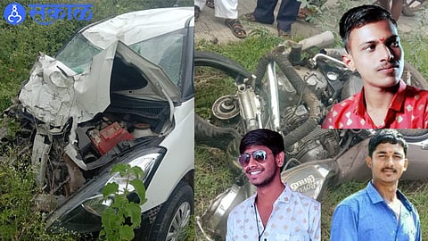 Satara Latur highway at Gondawale Three died on the spot