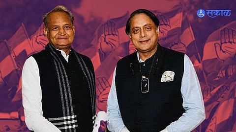 Congress President Election : काँग्रेस अध्यक्षपदासाठी गेहलोत, थरूर यांच्यातच होणार लढत