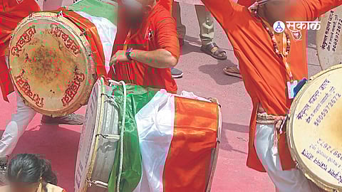 Representative Image Pune Ganesh Visarjan Dhol Pathak