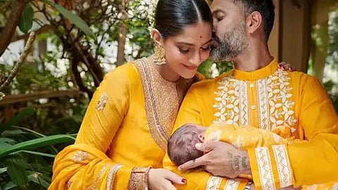 Sonam Kapoor share first photo of her baby,reveal his name