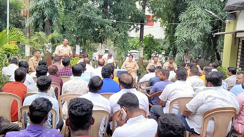 Police & Ganesh Corporation meeting