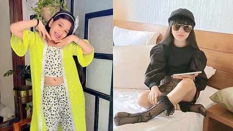 'Nava gadi nava Rajya' fame saisha Bhoir,a child artist..who is her funny taai on set? Aanandi or Rama? let's find.