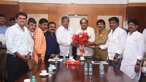 Radhakrishna Vikhe Patil and Chandrakant Patil