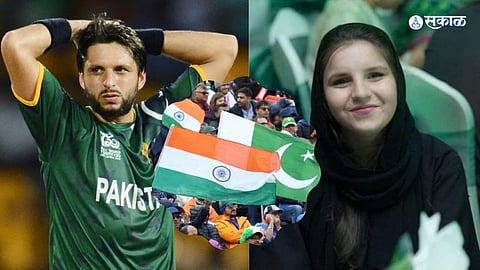 shahid afridi daughter waved india flag during india vs pakistan asia cup 2022