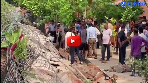 Video : नोएडामध्ये मोठा अपघात; भिंत कोसळून चौघांचा मृत्यू