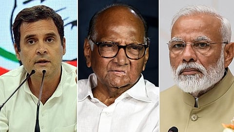 Sharad Pawar, Rahul Gandhi and Narendra Modi