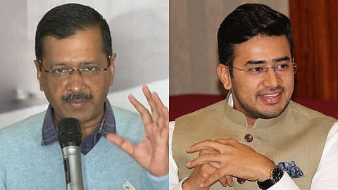 Arvind Kejriwal and Tejswi Surya