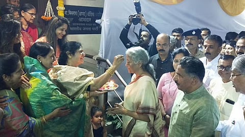 finance minister sitharamans stay at mla tapkeers house and curd rice meal BJP Preparations For Baramati