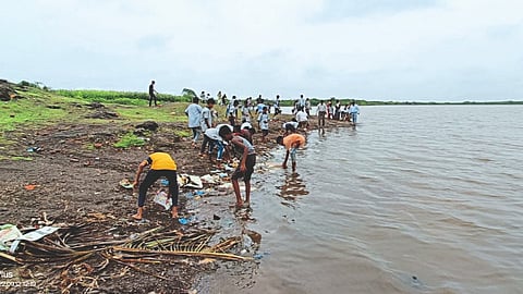 Collection of two quintals of Nirmala at the warehouse