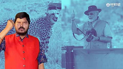 Ramdas Athawale PM Narendra Modi Cheetah