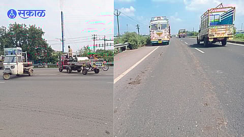 Vehicles running erratically near the Lubbock Hotel on the highway.