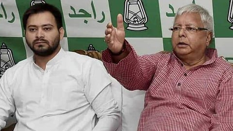Lalu Prasad Yadav and Tejaswi Yadav