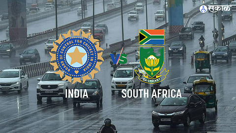 India vs South Africa 3rd ODI raining incessantly delhi ahead the last odi match cricket