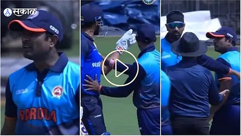 ambati Rayudu Sheldon Jackson involved in heated fight