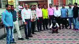 Crime Branch team with the arrested suspect.