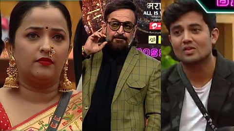 bigg boss marathi 4 first week chavdi weekend episod mahesh manjrekar slams apurva nemlekar prasad jawade