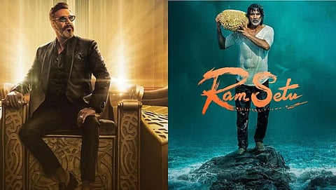 Akshay Kumar Ramsetu much ahead of ajay devgn's thank god in advance booking.