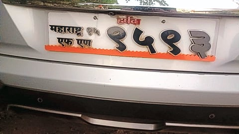 Indiranagar
Number plate fined for being from Marathi