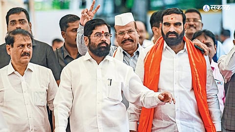 EKnath Shinde with MLAs
