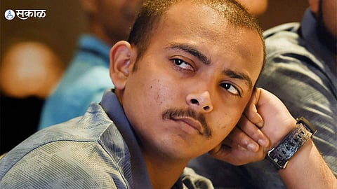 Prithvi Shaw Showing Disappointment