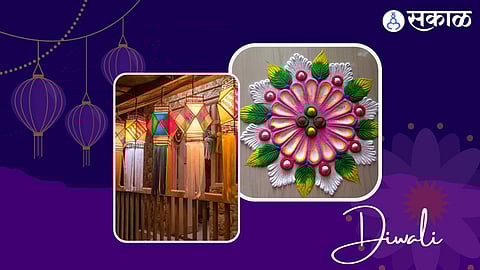 Rangoli and Akash Diva in Diwali