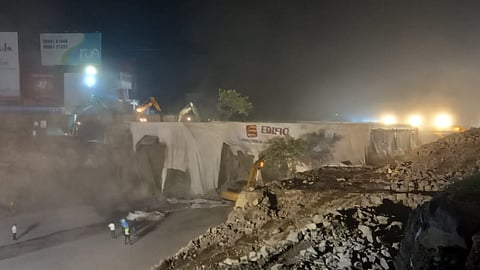 Pune Chandani Chowk Bridge Demolished