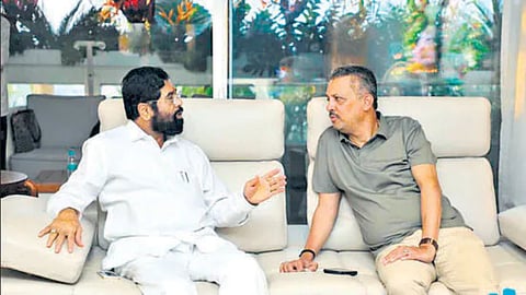 Milind Narvekar & Eknath Shinde