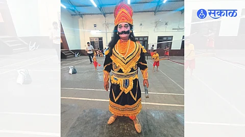 Dnyaneshwar Kundaria, who played the role of Ravana since seventeen years.
