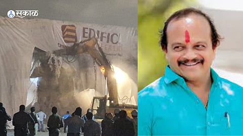 mns Vasant More appreciated contractor of Chandni Chowk bridge after bridge demolistion failed by blast