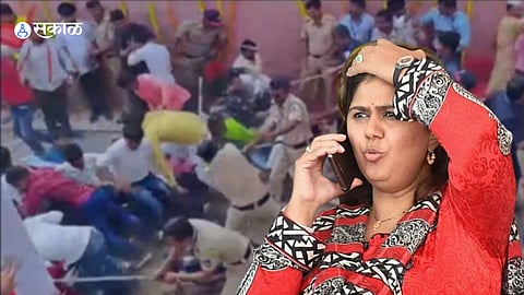 Pankaja Munde : पंकजा मुंडेंच्या मेळाव्यानंतर गोंधळ; पोलिसांचा लाठीजार्ज