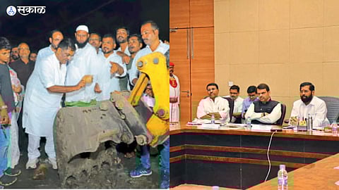 Beed road development works Online Bhumipujan