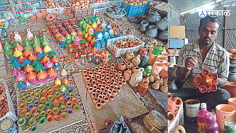 Shirasath created many innovative designs for Diwali.