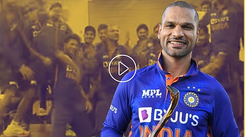 Shikhar Dhawan Team India Celebration