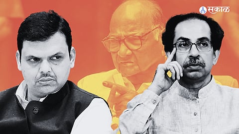 BJP Devendra Fadanvis slam Uddhav Thackeray sharad pawar over bhagatsingh koshyari controversy political news