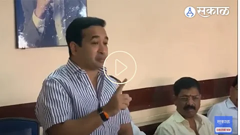 BJP MLA Nitesh Rane offering money for unopposed Sarpanch post gram panchayat election video goes viral rak94