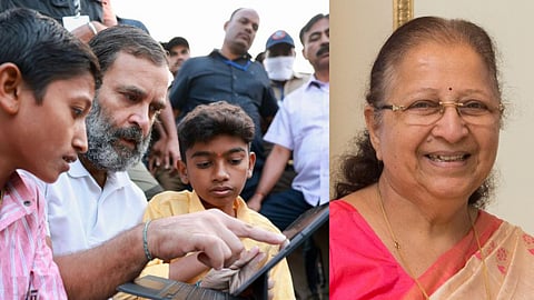Sumitra Mahajan and Rahul Gandhi