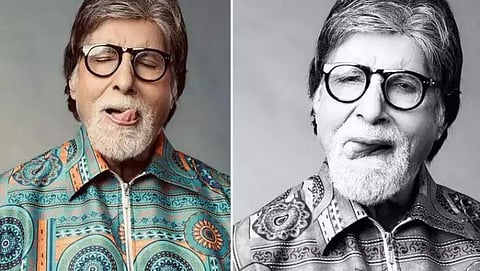 Amitabh Bachchan latest post with his tongue out users funny reaction call him naughty amit ji
