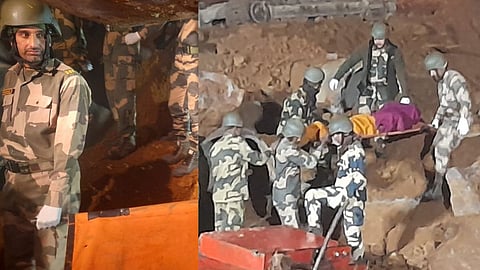 Mizoram Hnahthial Debris Collapsed