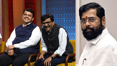 Devendra Fadnavis, Sanjay Raut and Eknath Shinde