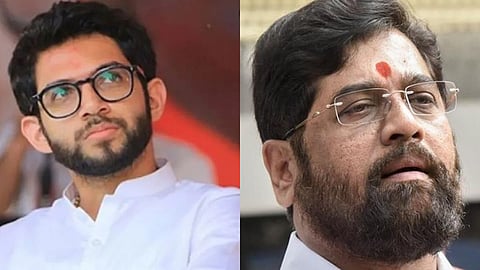 shiv sena aditya thackeray criticized cm eknath shinde davos visit politics