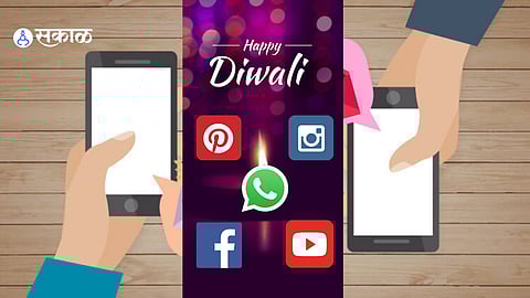 Diwali Greetings through Social Media
