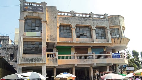 Unused slag in Panchavati municipal complex.