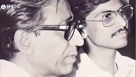 Sanjay Raut with Balasaheb Thackeray