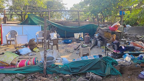 Encroachment crime on sinhgad fort