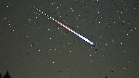 Leonid meteor shower representative picture.