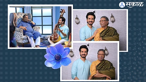Vikram Gokhale And Abhijeet Khandkekar worked together in Marathi Serial, Tuzech me geet gaat aahe...