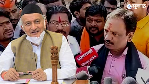 ambadas danve police custody for agitation over bhagatsingh koshyari controversy statement shivaji maharaj